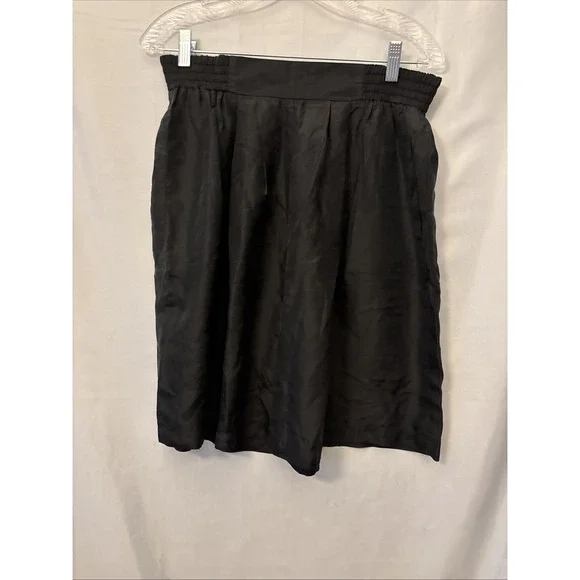Women's 100%‎ Silk Shorts lot Of 3 J Jarold? Wide Leg Black, Pink, Teal,  M - Picture 7 of 12